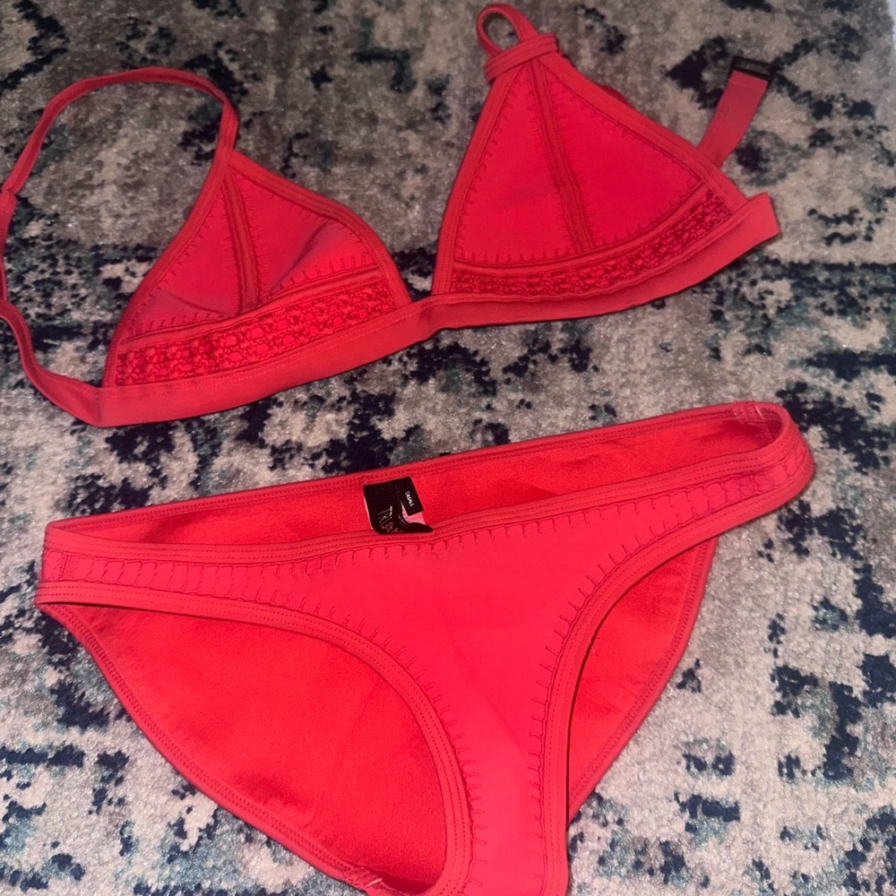 TRIANGL Red Bikini Set